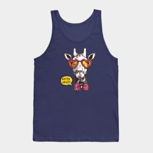 Hipster Giraffe Tank Top